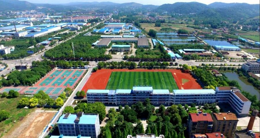 当阳职教中心俯瞰图