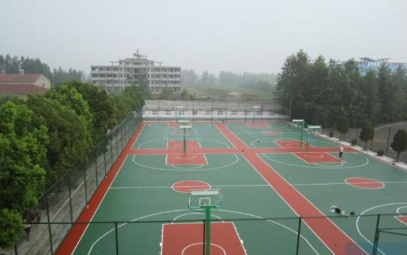 宜城职业高级中学篮球场
