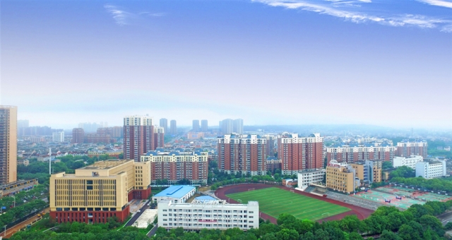 宜都职业教育中心俯瞰图