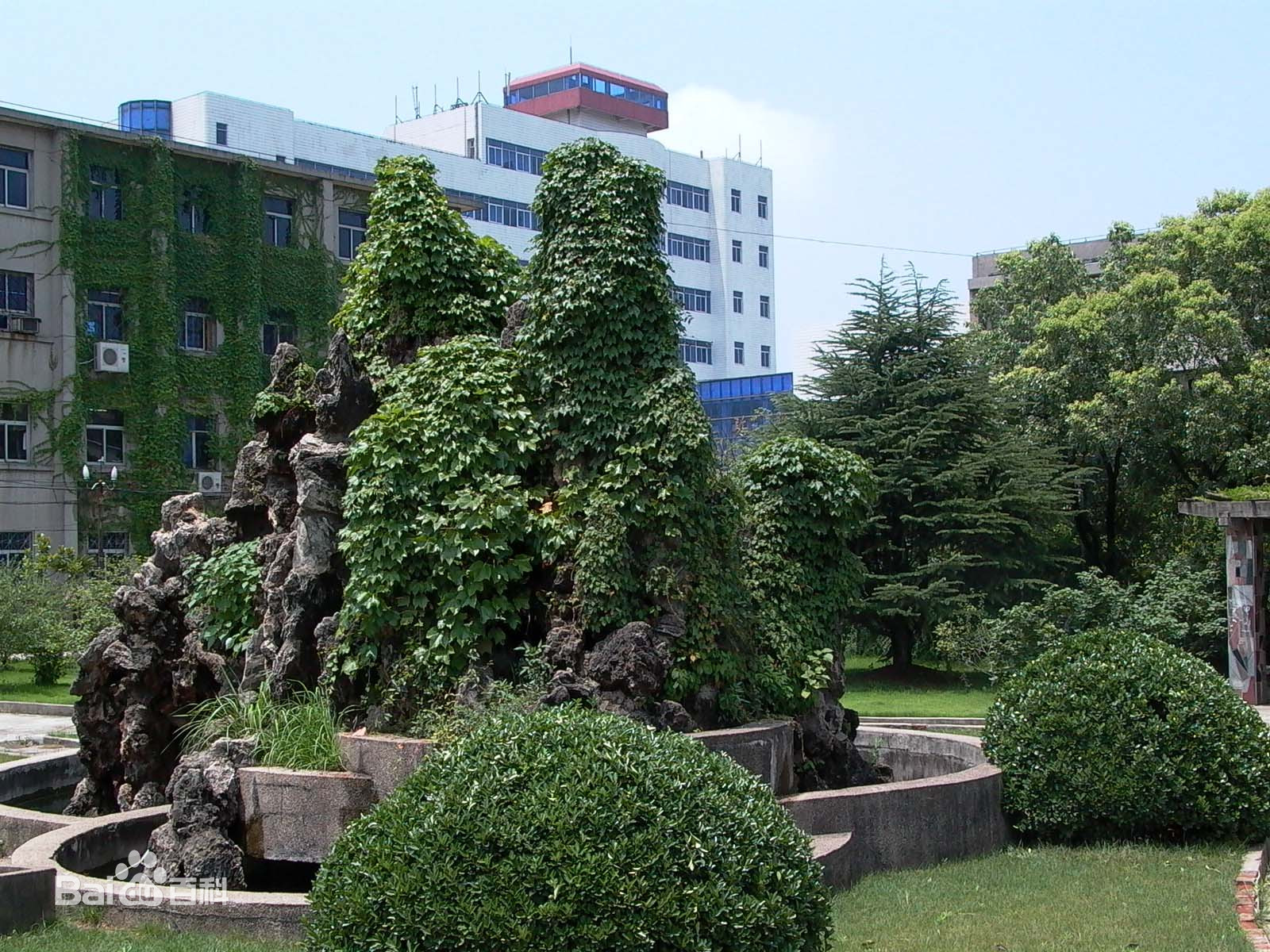 湖北邮电学校校园一角