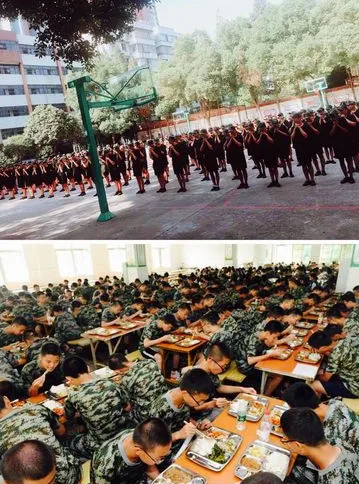 枣阳技工学校军训